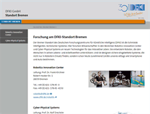 Tablet Screenshot of dfki-bremen.de